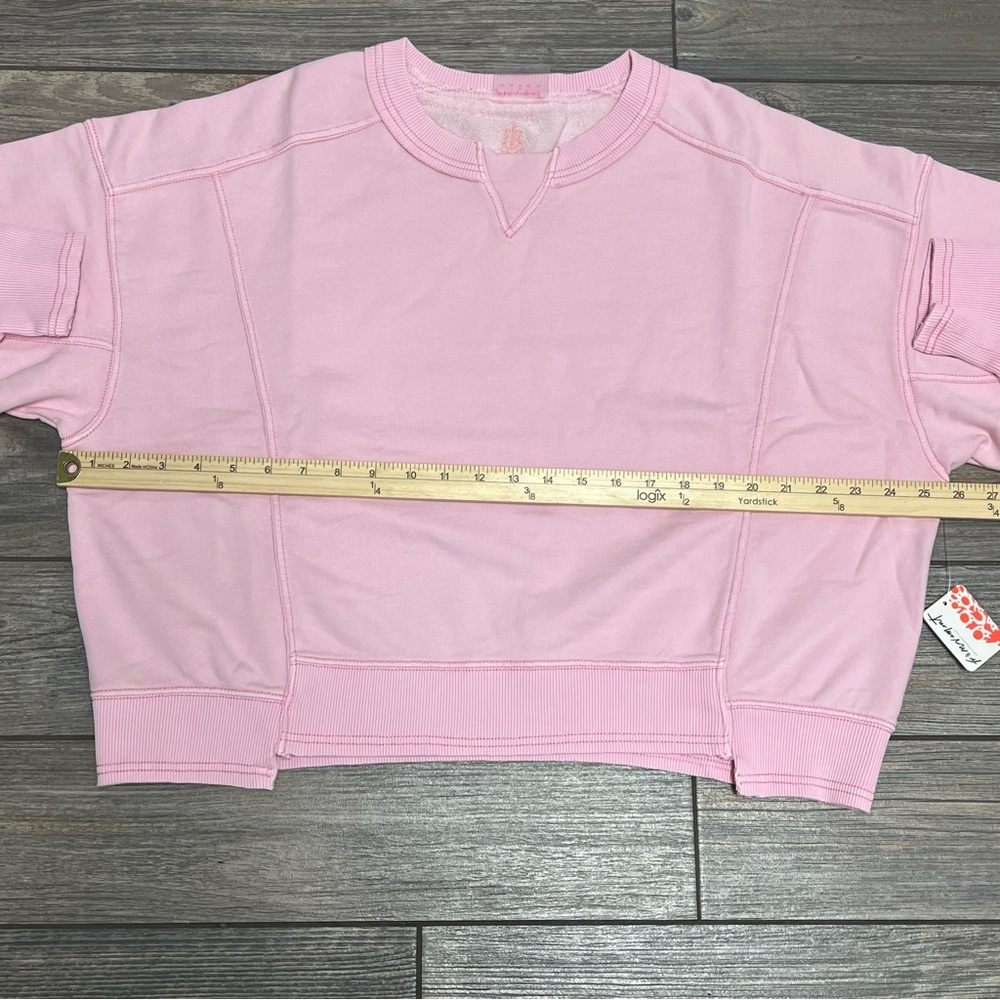 NWT Free People Movement x Hatch Intercept Pullover XS Pink Rose Top Sweatshirt - Picture 11 of 15
